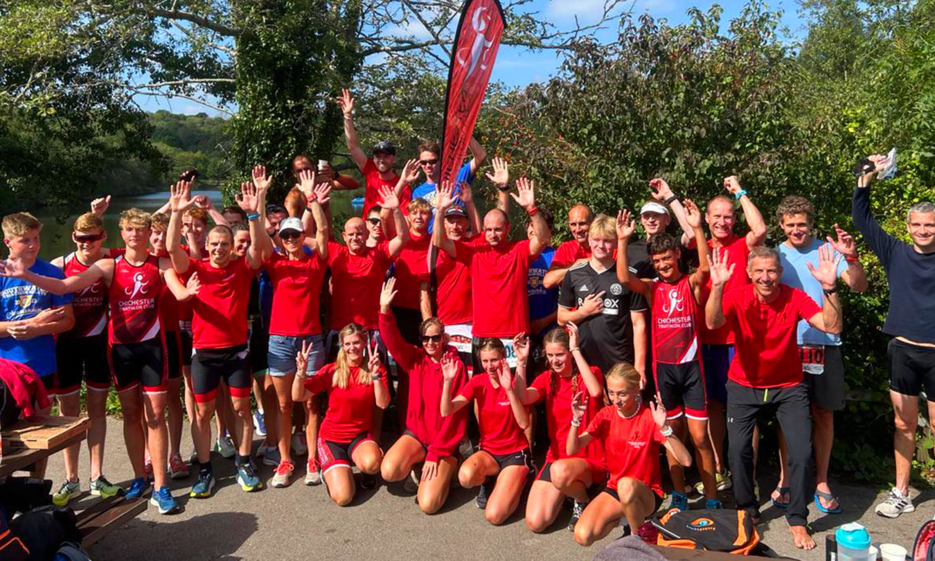 Chichester Triathlon Club Youths and Juniors group shot