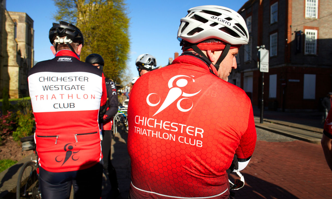 Chichester Triathlon Club bike training session start