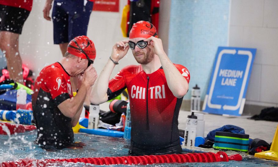 Chichester Triathlon Club swim session held on Tuesday nights