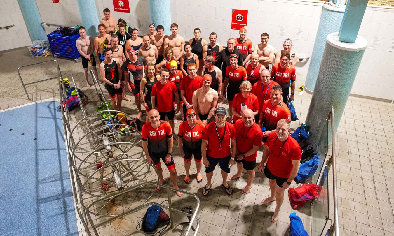 Chichester Triathlon Club swim training group shop