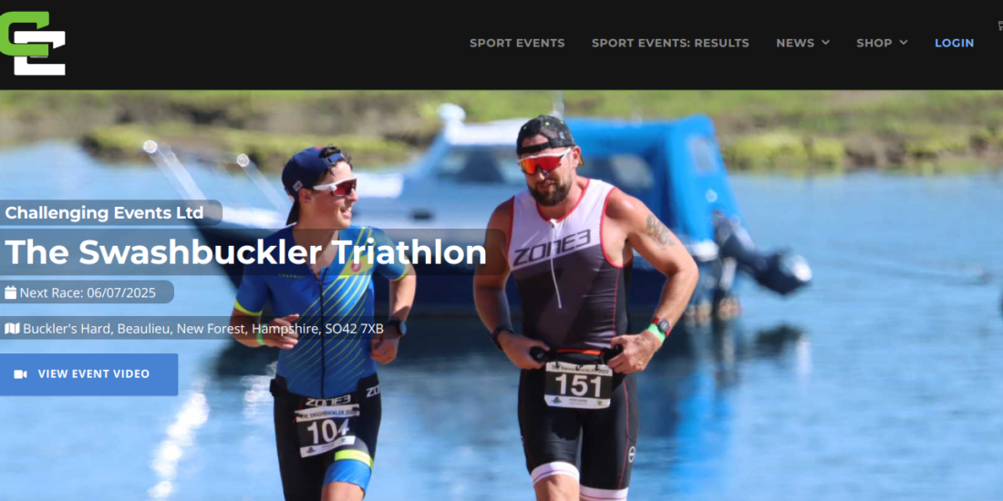 The Swashbuckler triathlon race info on the Chi-Tri website.