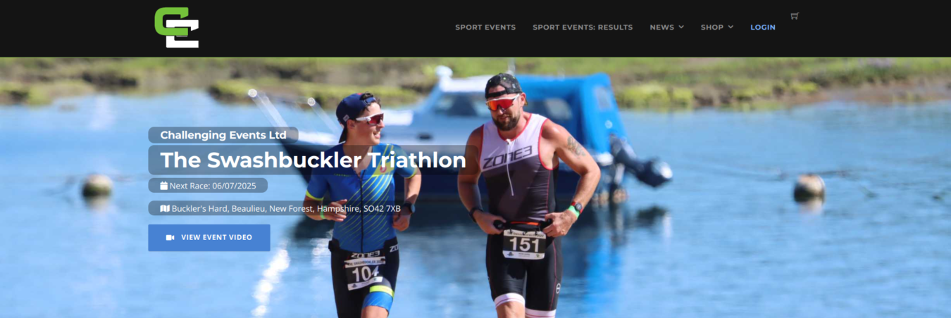 The Swashbuckler triathlon race info on the Chi-Tri website.